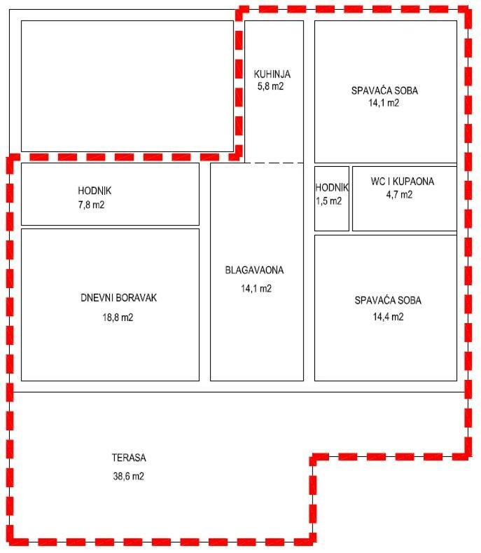 Apartmani Branka ซริกเวนิซา ภายนอก รูปภาพ